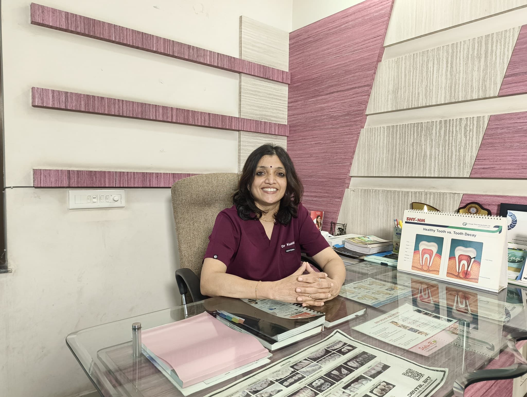 Dr. Kuntal Tamhane in the Dental Consultation Office